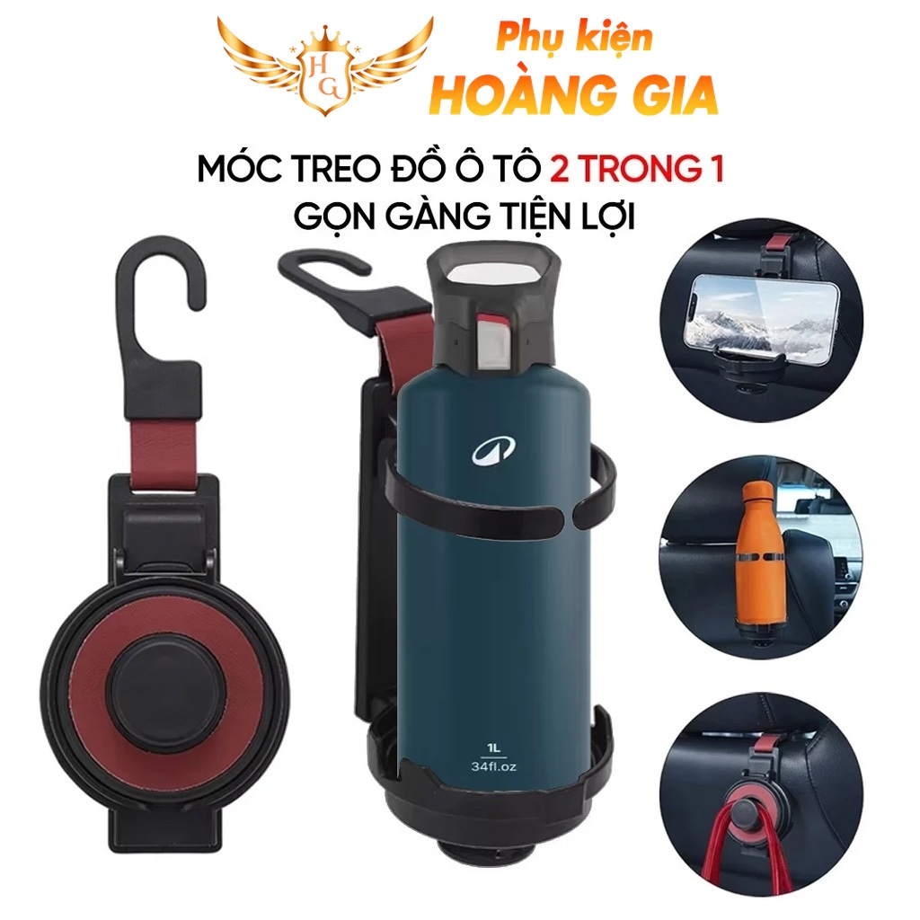 Móc Treo Đồ Ô Tô Đa Năng Gắn Tựa Đầu Ghế – Giá Đỡ Cốc Nước & Điện Thoại Xe Hơi Gập Gọn S129